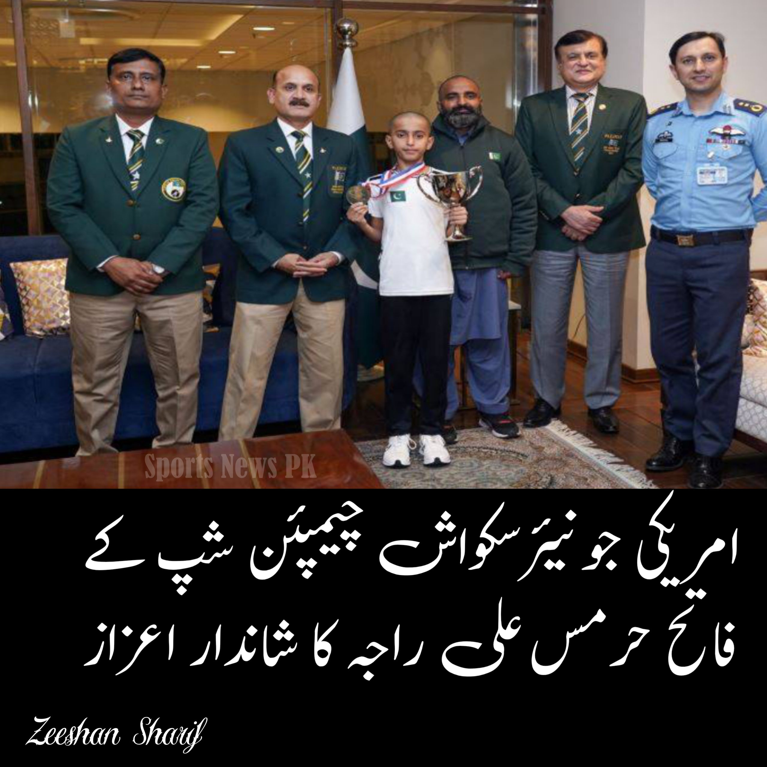 امریکی جونیئر اوپن سکواش چیمپئن شپ میں نوجوان کھلاڑی کی شاندار کامیابی