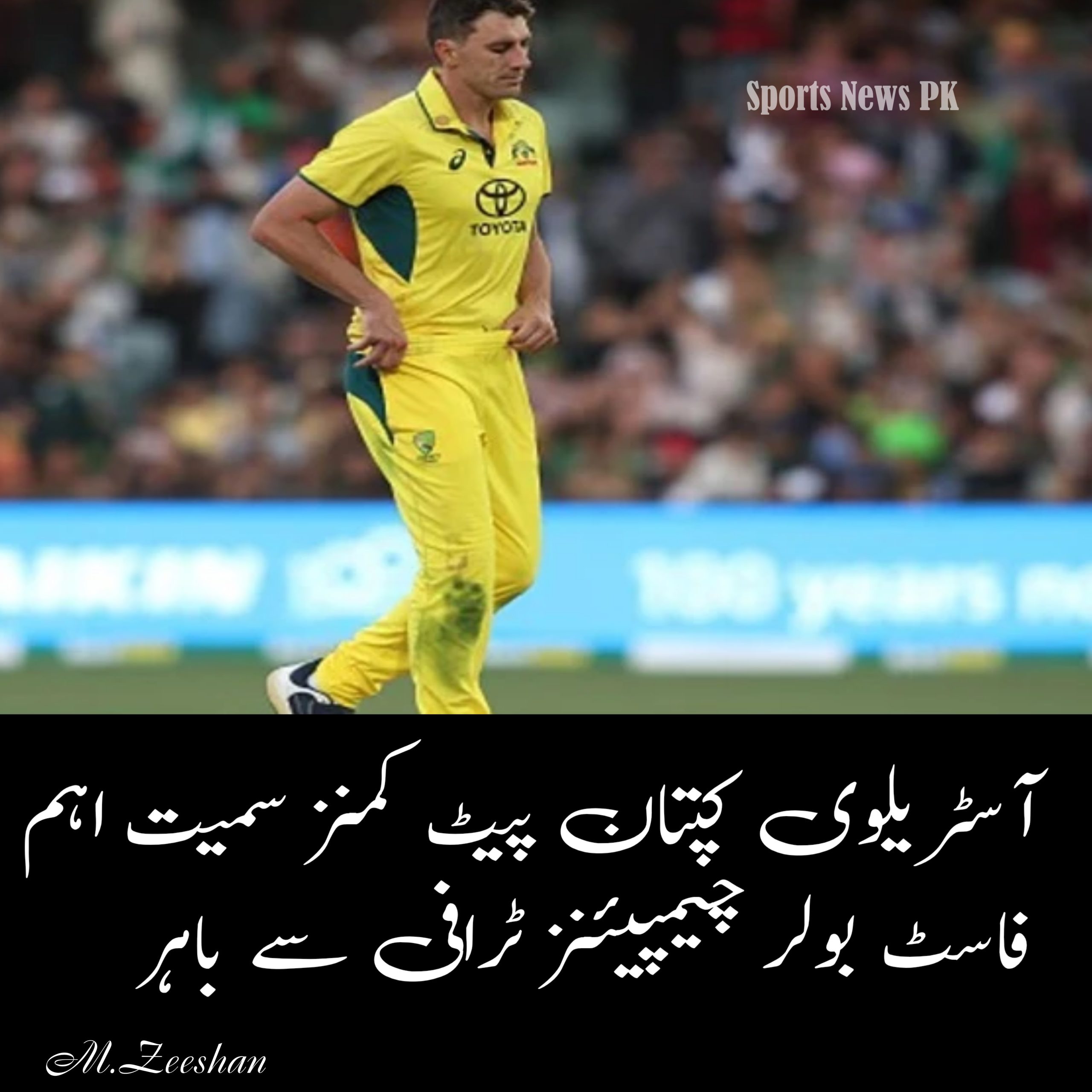 چیمپیئنز ٹرافی 2025: آسٹریلیا کو بڑا دھچکا، پیٹ کمنز سمیت اہم کھلاڑی باہر